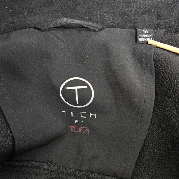 Tumi Jacket Black Mens Medium Tech Windbreaker Corpcore Normcore - Picture 4 of 6